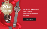 20 Euro Rabatt auf &uuml;ber 2.200 ausgew&auml;hlte Uhren und Schmuck im Valmano Shop