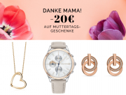 20 Euro Rabatt zum Muttertag auf ausgew&auml;hlte Uhren und Schmuck im Valmano Shop