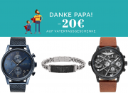20 Euro Rabatt zum Vatertag auf ausgew&auml;hlte Uhren und Schmuck f&uuml;r Herren im Valmano Shop