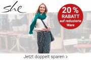 -20% extra auf reduzierte Ware von She bei Karstadt