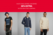 20% Extra-Rabatt ab 3 bereits reduzierte Sale-Artikel im Jack & Jones Shop