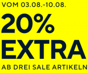 20% Extra-Rabatt ab 3 Sale Artikel bei Tom Tailor