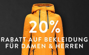 20% Extra-Rabatt auf alle Bekleidungsartikel f&uuml;r Damen und Herren im Mirapodo Shop