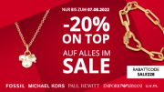 20% Extra-Rabatt auf alle bereits reduzierte Uhren und Schmuckst&uuml;cke im Sale bei Christ