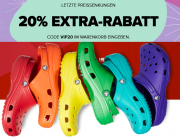 20% Extra-Rabatt auf alle bereits reduzierten Artikel im Sale bei Crocs