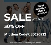 30% Extra-Rabatt auf alle bereits reduzierten Artikel im Sale bei Jeans Direct