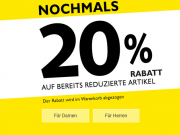 20% Extra-Rabatt auf alle bereits reduzierten Artikel im Sale bei Jeans Fritz