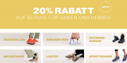 20% Extra-Rabatt auf alle Damen und Herren Schuhe + gratis Versand bei Mirapodo