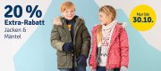 20% Extra-Rabatt auf alle Jacken und M&auml;ntel im MyToys Shop