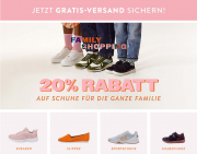 20% Extra-Rabatt auf alle Schuhe f&uuml;r Damen, Herren und Kinder + gratis Versand bei Mirapodo