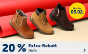 20% Extra-Rabatt auf alle Stiefel f&uuml;r Kids bei MyToys