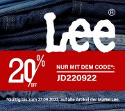 20% Extra-Rabatt auf alles von Lee bei Jeans Direct