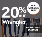 20% Extra-Rabatt auf alles von Wrangler bei Jeans Direct