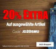 20% Extra-Rabatt auf ausgew&auml;hlte Artikel bei Jeans Direct