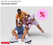 20% Extra-Rabatt auf ausgew&auml;hlte Sportmode & Sportschuhe f&uuml;r Damen, Herren und Kinder bei Otto