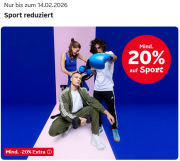 20% Extra-Rabatt auf ausgew&auml;hlte Sportmode & Sportschuhe f&uuml;r Damen, Herren und Kinder bei Otto