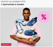 20% Extra-Rabatt auf ausgew&auml;hlte Sportschuhe & Sneaker f&uuml;r Damen, Herren und Kinder bei Otto