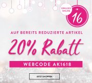 20% extra Rabatt auf bereits reduzierte Artikel bei Adler