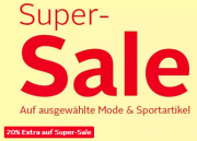 20% Extra-Rabatt auf bereits reduzierte ausgew&auml;hlte Mode & Sportartikel bei Otto
