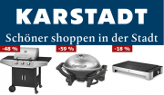 20% Extra-Rabatt auf bereits reduzierte Grills im Karstadt Shop
