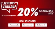 20% Extra-Rabatt auf bereits reduzierte Mode im Galeria Karstadt Kaufhof Shop
