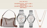 20% Extra-Rabatt auf bereits reduzierte Outlet Styles oder 30% Extra-Rabatt ab 2 Artikel bei Fossil