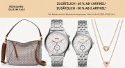 20% Extra-Rabatt auf bereits reduzierte Outlet Styles oder 30% Extra-Rabatt ab 2 Artikel bei Fossil