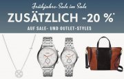 20% Extra-Rabatt auf bereits reduzierte Sale und Outlet Styles bei Fossil
