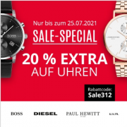 20% Extra-Rabatt auf bereits reduzierte Uhren bei Christ