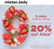 20% Extra-Rabatt auf das komplette Sortiment inkl. Sale bei Mister Lady