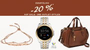 20% Extra-Rabatt auf den kompletten Sale und Outlet Styles bei Fossil