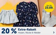 20% Extra-Rabatt auf Hosen, R&ouml;cke & Kleider f&uuml;r Kids im MyToys Shop