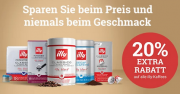 20% Extra-Rabatt auf illy Kaffeebohnen, Filterkaffee, Nespresso und Kapseln bei Kaffeevorteil