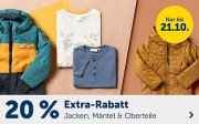 20% Extra-Rabatt auf Jacken, M&auml;ntel & Oberteile f&uuml;r Kids im MyToys Shop