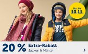 20% Extra-Rabatt auf Jacken und M&auml;ntel f&uuml;r Kids im MyToys Shop