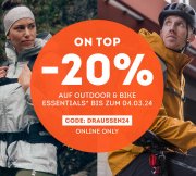 20% Extra-Rabatt auf Outdoor & Bike Essentials bei SportScheck