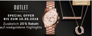20% Extra-Rabatt auf ros&eacute;goldene Artikel