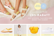 20% Extra-Rabatt auf Schuhe, Taschen und Mode f&uuml;r Damen in der Mirapodo App