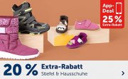 20% Extra-Rabatt auf Stiefel & Hausschuhe f&uuml;r Kids im MyToys Shop