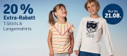20% Extra-Rabatt auf T-Shirts und Langarmshirts im MyToys Shop