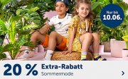 20% Extra-Rabatt auf &uuml;ber 13.000 Sommermode Artikel f&uuml;r Kinder im MyToys Shop
