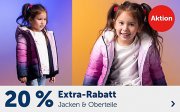 20% Extra-Rabatt auf &uuml;ber 20.000 Jacken und Oberteile f&uuml;r Kids bei MyToys