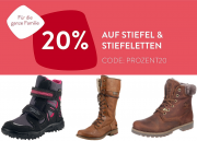 20% Extra-Rabatt auf &uuml;ber 22.000 Damen, Herren und Kinder Stiefel im Mirapodo Shop