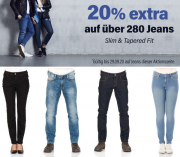 20% Extra-Rabatt auf &uuml;ber 280 bereits reduzierte Jeans im Jeans Direct Shop