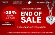 20% Extra-Rabatt auf &uuml;ber 4.300 bereits reduzierte Uhren und Schmuckst&uuml;cke bei Christ