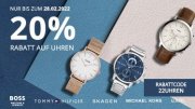 20% Extra-Rabatt auf &uuml;ber 4.900 ausgew&auml;hlte Top-Marken Uhren bei Christ