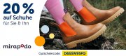 20% Extra-Rabatt auf &uuml;ber 60.000 Schuhe und Taschen f&uuml;r Damen und Herren im Mirapodo Shop