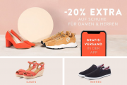 20% Extra-Rabatt auf &uuml;ber 73.000 Schuhe f&uuml;r Damen und Herren im Mirapodo Shop