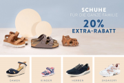 20% Extra-Rabatt auf &uuml;ber 88.000 Schuhe f&uuml;r Damen, Herren und Kinder im Mirapodo Shop