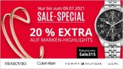 20% Extra-Rabatt auf bereits reduzierte Uhren- und Schmuck-Highlights bei Christ